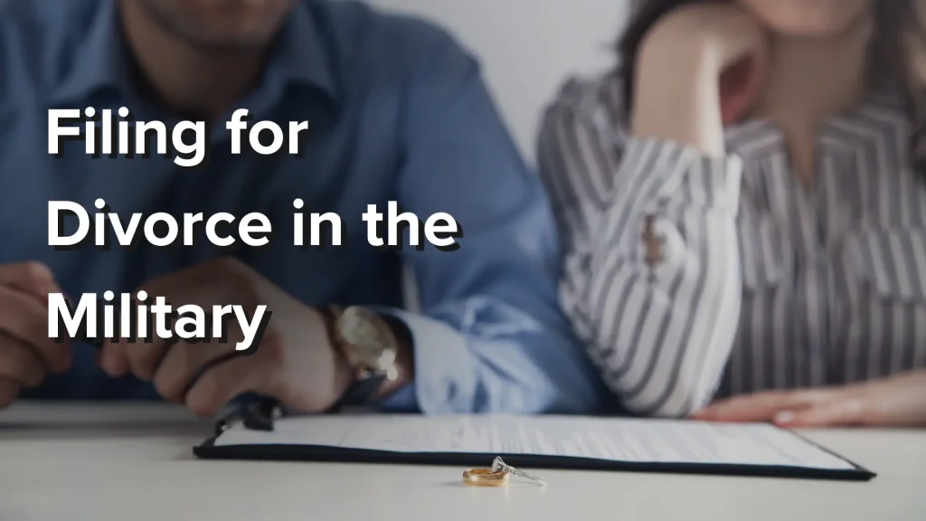 Filing for Divorce in the Military Image