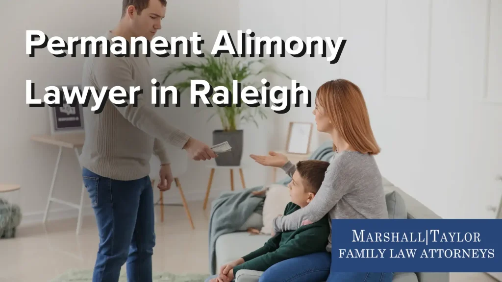 Permanent Alimony Lawyer in Raleigh Image